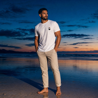 Edward Teach Palm Tee White — premium cotton t-shirt with palm tree design