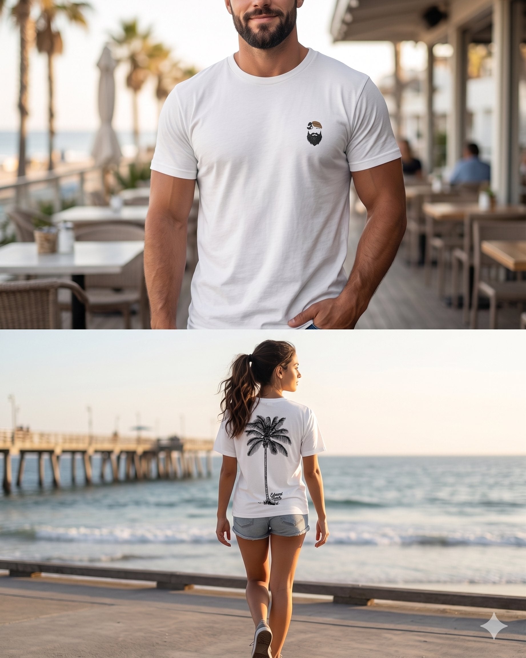 The Palm Tee — White
